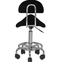 Hot Activeshop ergonomische cosmetische kapperskruk zadelkruk met rugleuning en in hoogte verstelbaar Behandelstoelen