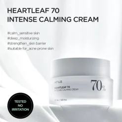 Discount Heartleaf 70% Intense Calming Cream Korean Skincare|Nachtcreme