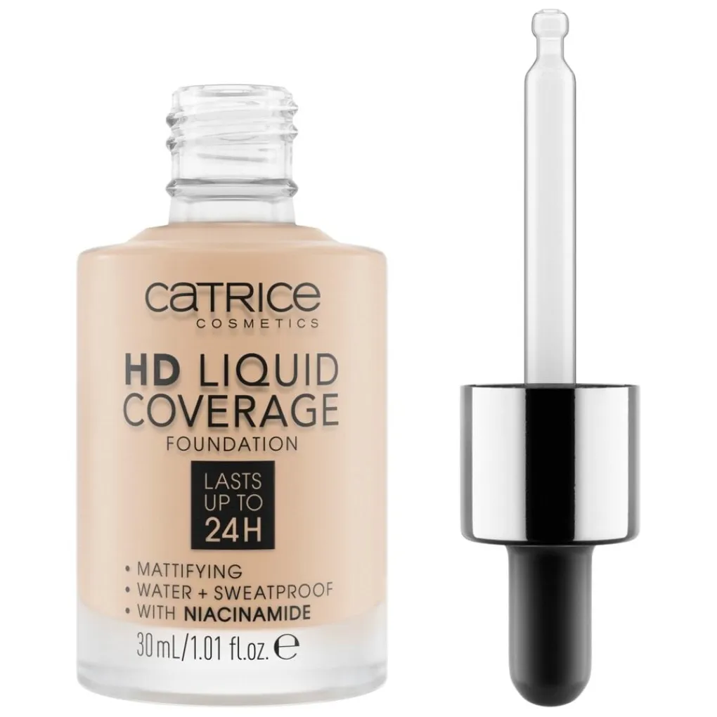 Sale HD 010 Light Beige Liquid Coverage Foundation Foundation