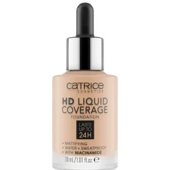 New HD 030 Sand Beige Liquid Coverage Foundation Foundation