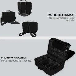 Outlet Cosmetica Koffer Make-up Koffer met verstelbare vakken Make-Up Koffers