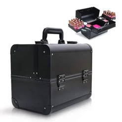 Clearance Opvouwbare Cosmetica Koffer 5 Opbergvakken Beauty Case Make-Up Koffers