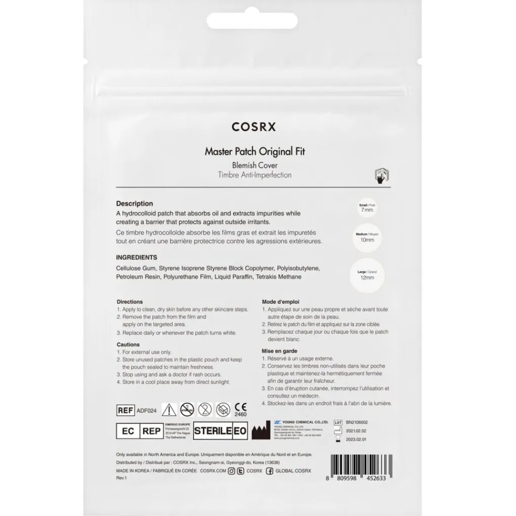 Discount Master Patch Original Fit Blemish Cover Patches Korean Skincare|Pimple Patches