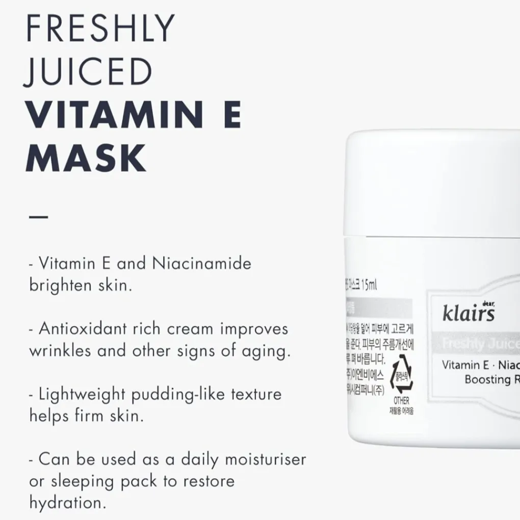 Online Freshly Juiced Vitamin E Mask Korean Skincare|Gezichtsmaskers