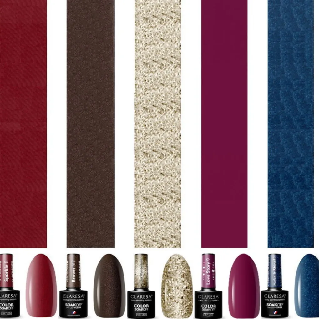 Hot Gift Set Gellak Claresa 5 kleuren Gellak