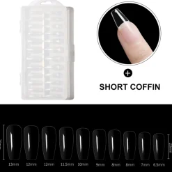 Discount Nageltips Short Coffin Nagelverzorging