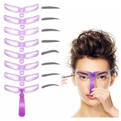 New Wenkbrauw Sjablonen 8in1 Wenkbrauw Make-Up