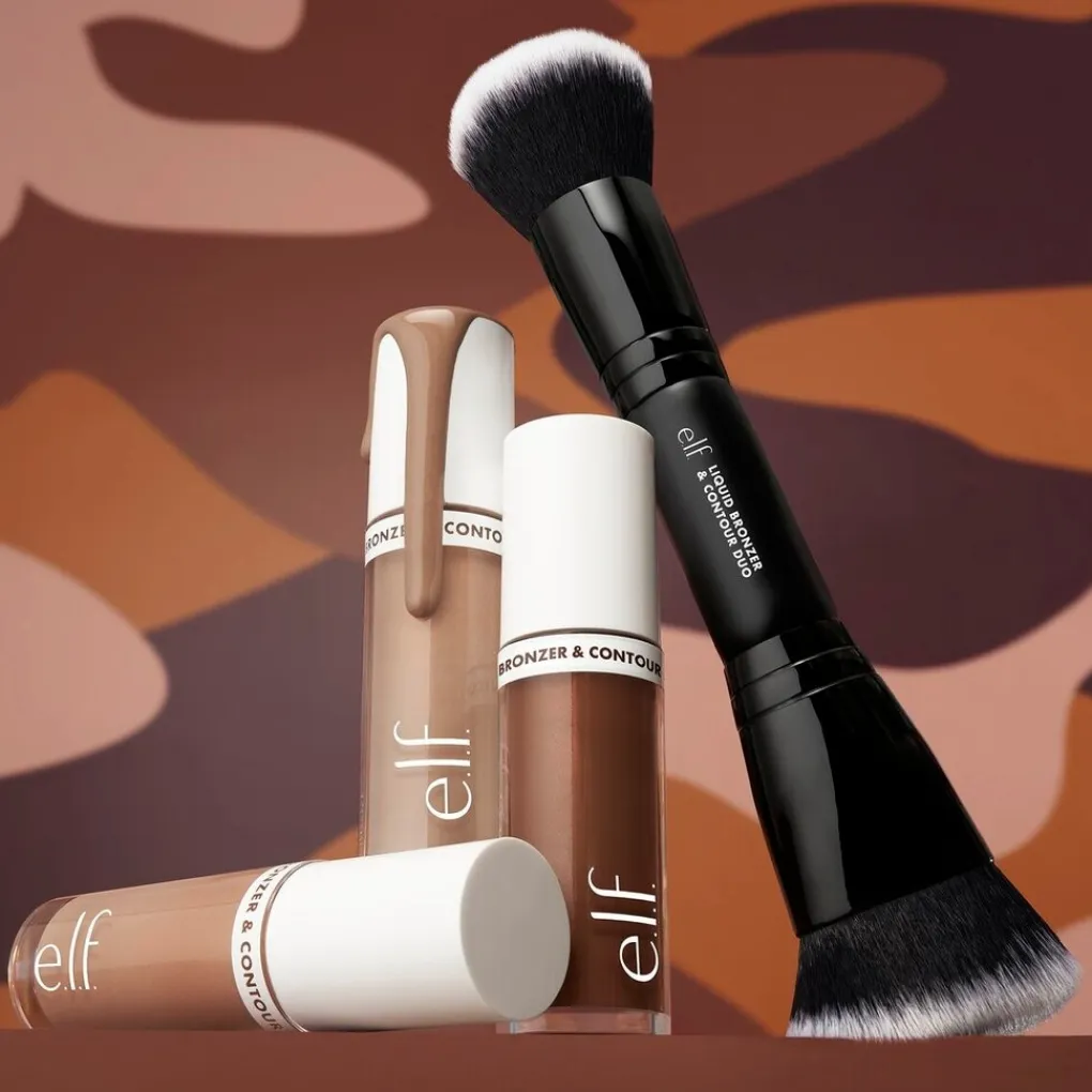 Sale e.l.f. Camo Deep/Rich Liquid Bronzer & Contour Contour|Bronzer