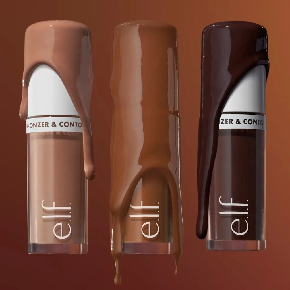 Sale e.l.f. Camo Fair/Light Liquid Bronzer & Contour Contour|Bronzer