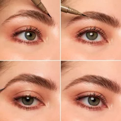 New e.l.f. Deep Brown Holy Strokes Micro-Fine Brow Pen Make-Up Kwasten|Wenkbrauw Make-Up