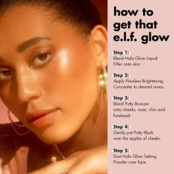 New e.l.f. Halo Glow 6.5 Deep Liquid Filter Foundation