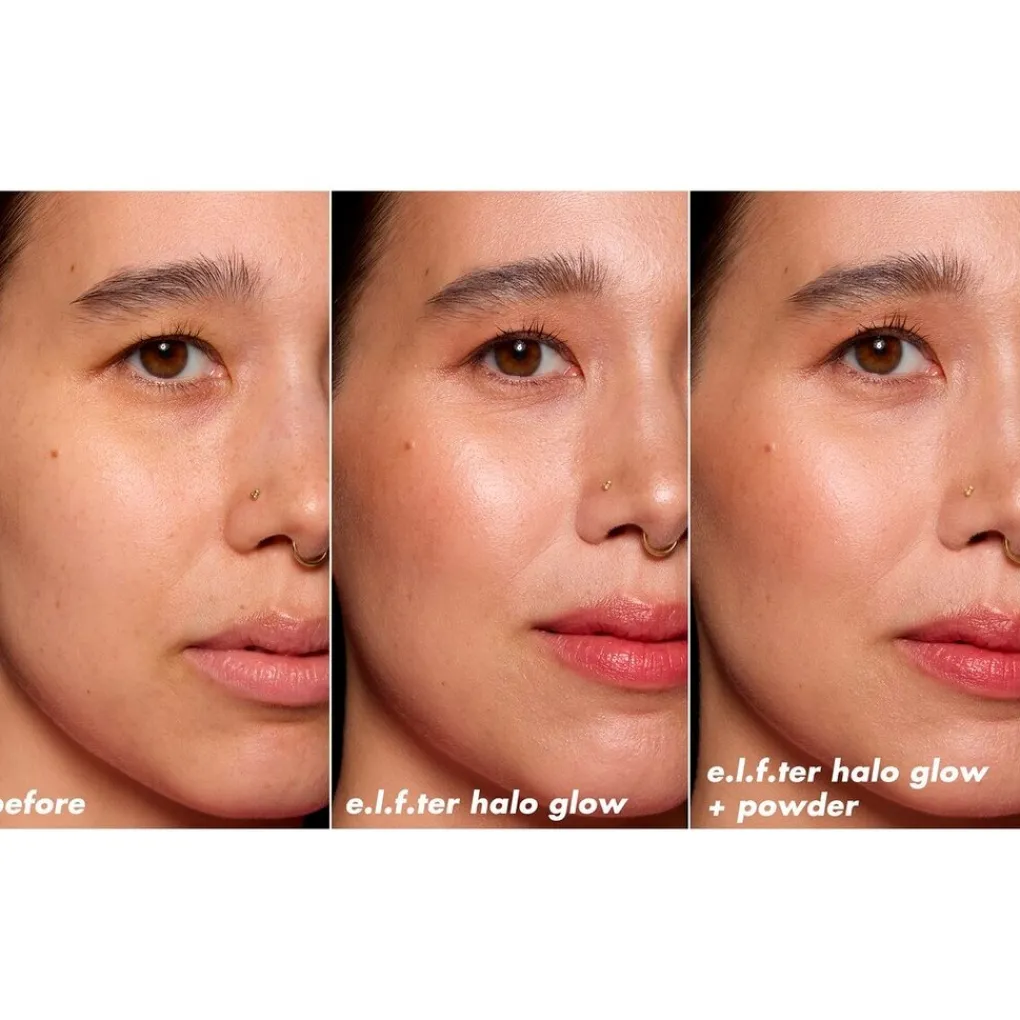 New e.l.f. Halo Glow Powder Filter Light Neutral Pressed Powder Highlighter|Gezichtspoeder