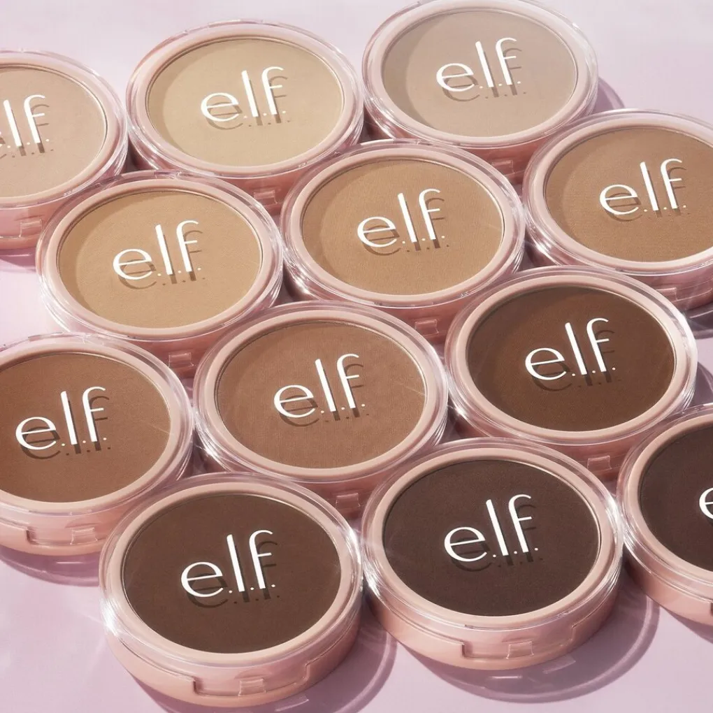 New e.l.f. Halo Glow Powder Filter Light Neutral Pressed Powder Highlighter|Gezichtspoeder