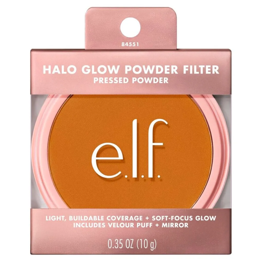 e.l.f. Halo Glow Powder Filter Deep Warm Pressed Powder Highlighter|Gezichtspoeder