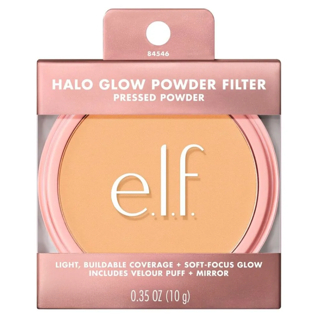 Hot e.l.f. Halo Glow Powder Filter Light Warm Pressed Powder Highlighter|Gezichtspoeder