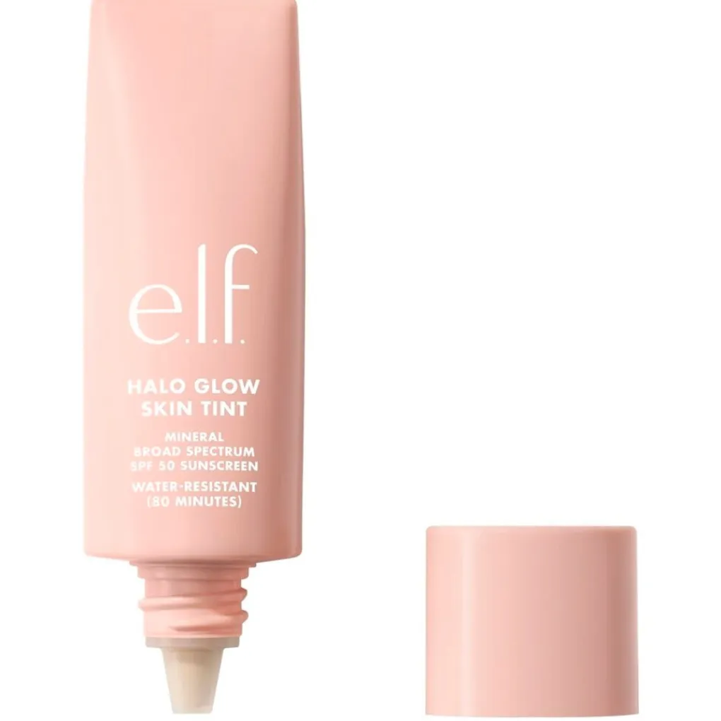 New e.l.f. Halo Glow SPF50 5 Light Warm Skin Tint Foundation