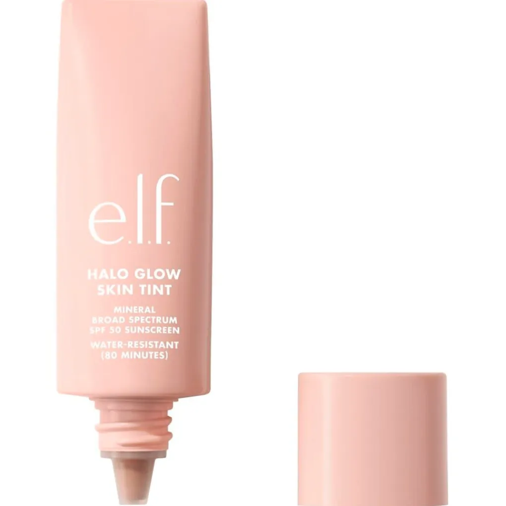 Discount e.l.f. Halo Glow SPF50 12 Tan Cool Skin Tint Foundation