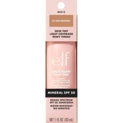 Sale e.l.f. Halo Glow SPF50 10 Tan Neutral Skin Tint Foundation