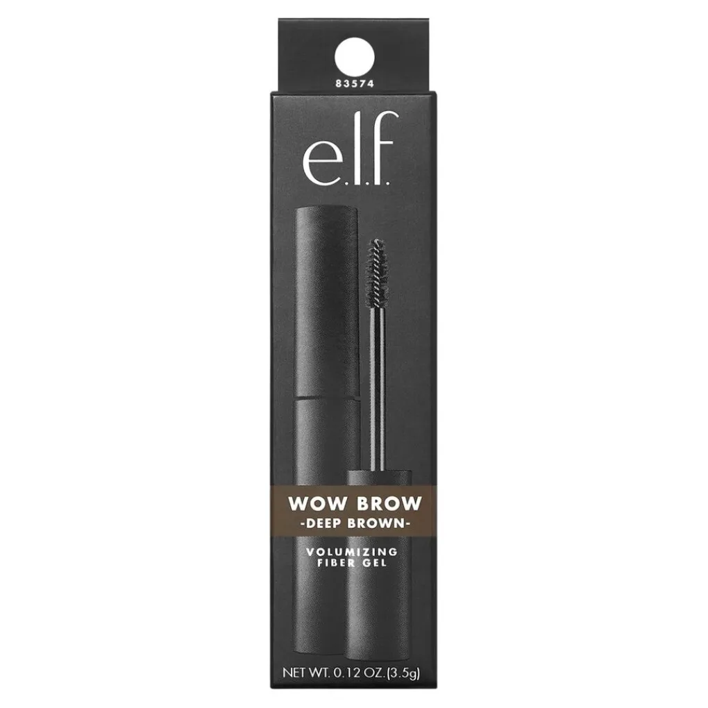 Clearance e.l.f. Wow Brow Deep Brown Volumizing Fiber Gel Wenkbrauw Make-Up