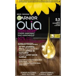 Outlet Garnier 5.3 Licht Goudbruin Permanente Haarkleuring Haarverf