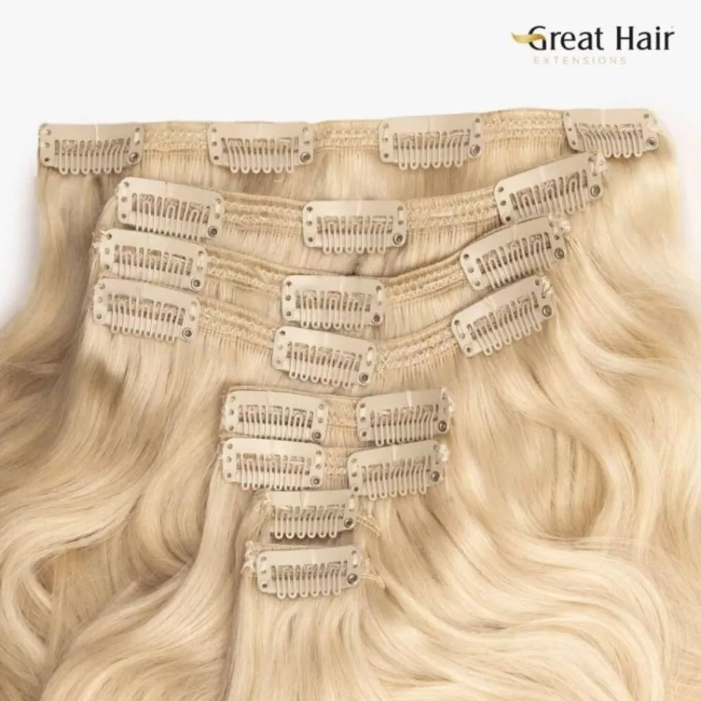 Clearance Great Hair Extensions Full Head Wavy 40cm Hair Extensions