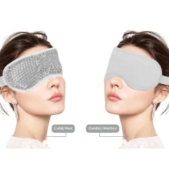 Clearance Hot & Cold Compress Oogmasker / Verkoelend Masker - Ontspannend Spa Gel Oogmasker - Grijs Gezichtsmaskers