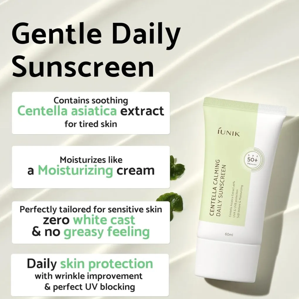 Outlet IUNIK Centella Calming Daily Sunscreen Zonnebrand|Korean Skincare