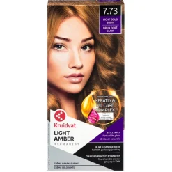 New 7.73 Licht Goud Bruin Crème Haarkleuring Haarverf