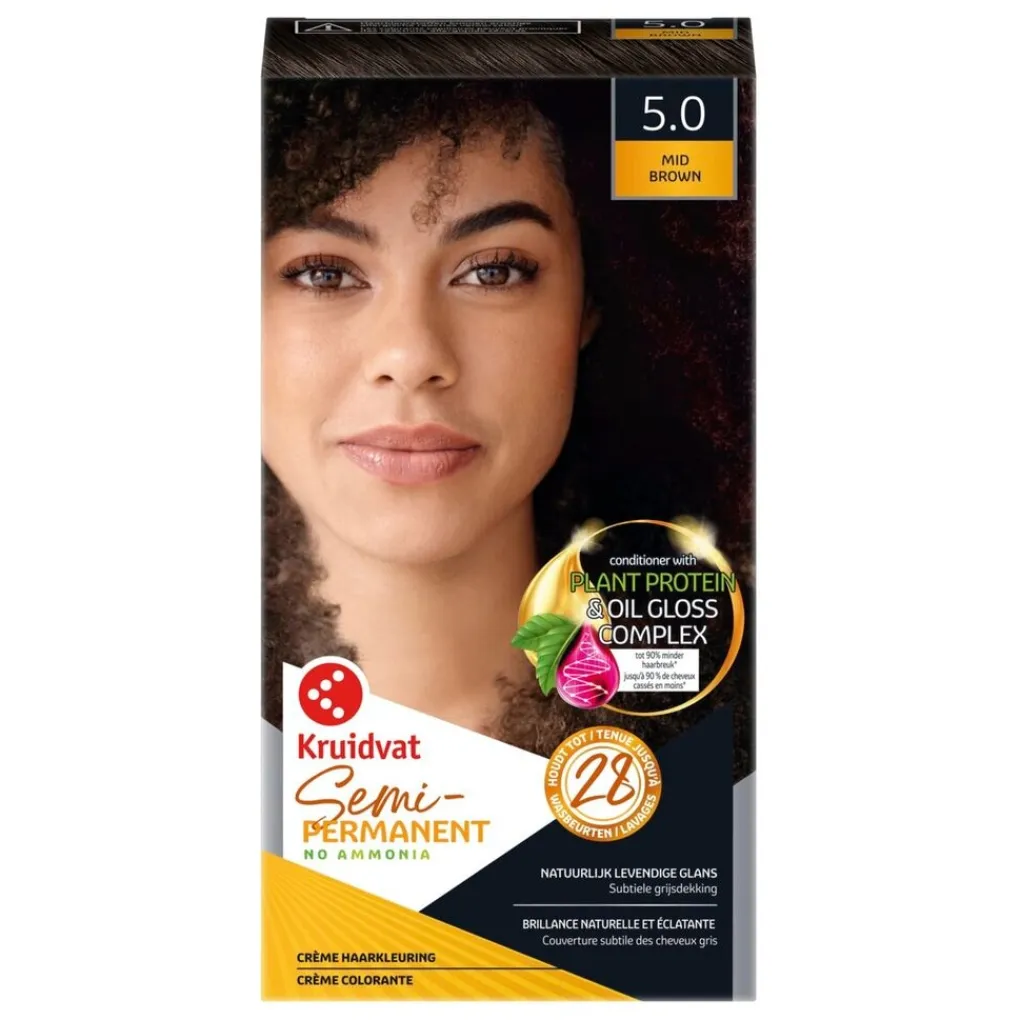 Sale 5.0 Mid Brown Semi-Permanente Haarkleuring Haarverf