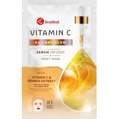 Clearance Radiant Glow Vitamin C & Orange Extract Sheet Mask Gezichtsmaskers