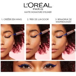 Hot L Oréal Paris Matte Signature 01 Zwart Eyeliner Eyeliner