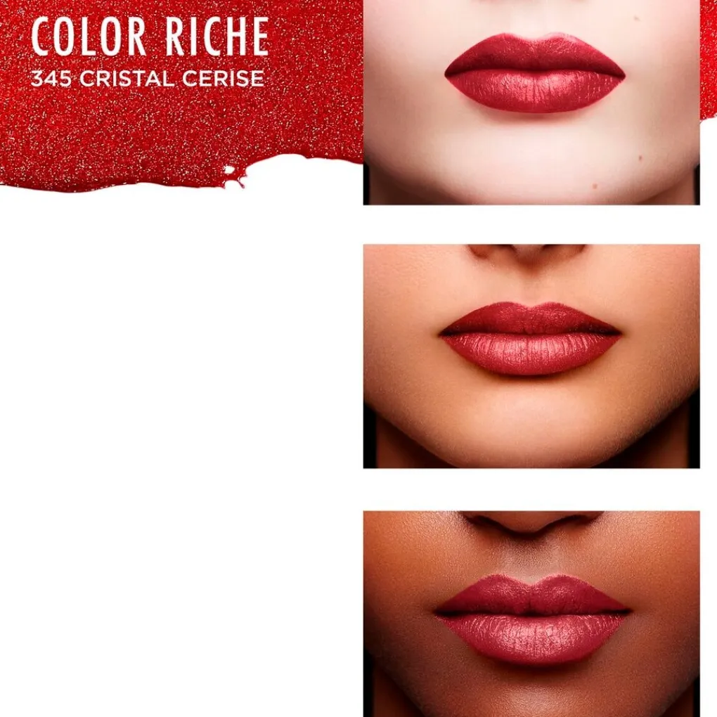 Sale L’Oréal Paris Color Riche 345 Cristal Cerise Satin Lippenstift Lipmake-Up