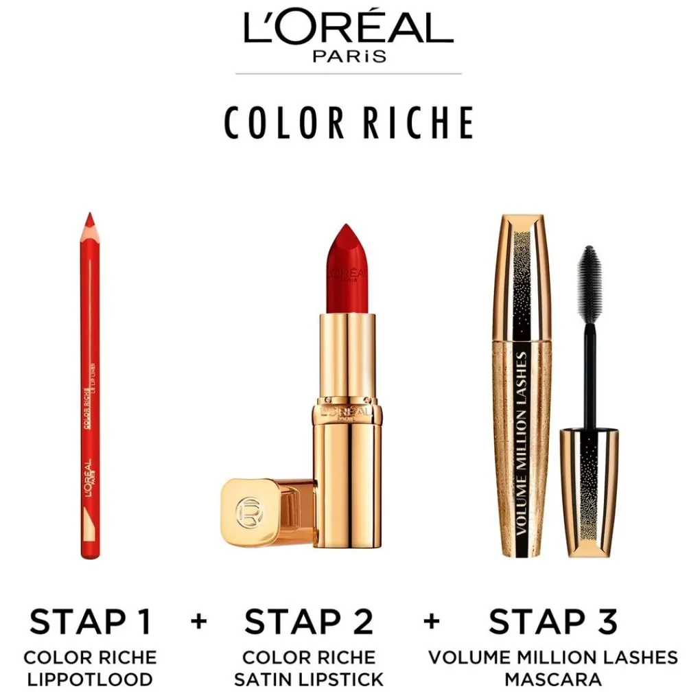 New L'Oréal Paris Color Riche Nude Intense L'Ambre Satin Lippenstift Lipmake-Up