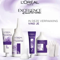 New L'Oréal Paris Cool Crème 6.11 Ultra As Donkerblond Permanente Haarkleuring Haarverf
