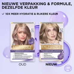Clearance L'Oréal Paris Cool Crème 8.11 Ultra Licht Asblond Permanente Haarkleuring Haarverf