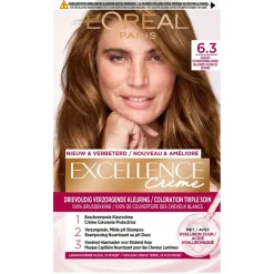 Outlet L'Oréal Paris Crème 6.3 Donker Goudblond Permanente Haarverf Haarverf