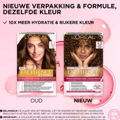 New L'Oréal Paris Crème 4.3 Midden Goudbruin Haarkleuring Haarverf