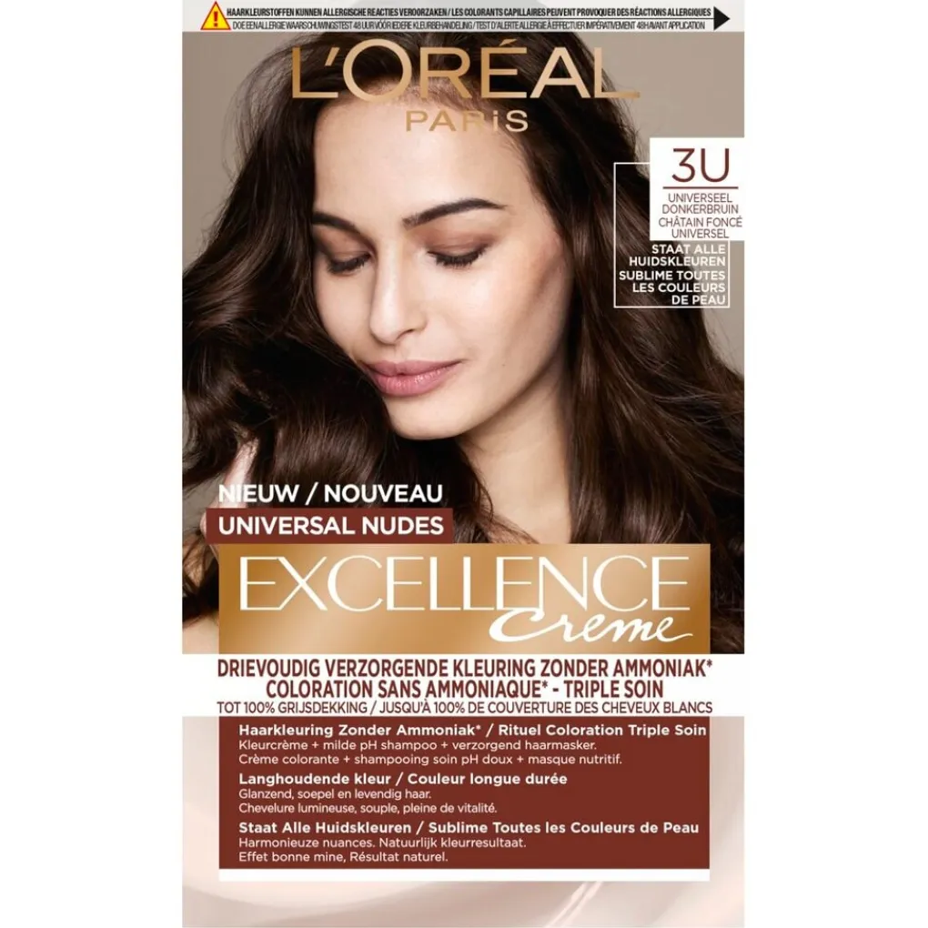 Best L'Oréal Paris 3U Nudes Donkerbruin Permanente Haarverf Haarverf
