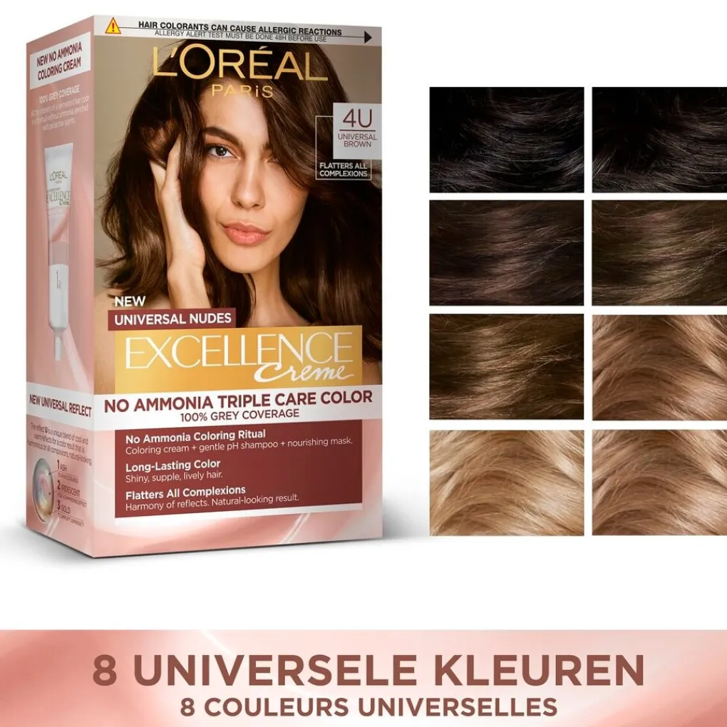 Best L'Oréal Paris 3U Nudes Donkerbruin Permanente Haarverf Haarverf