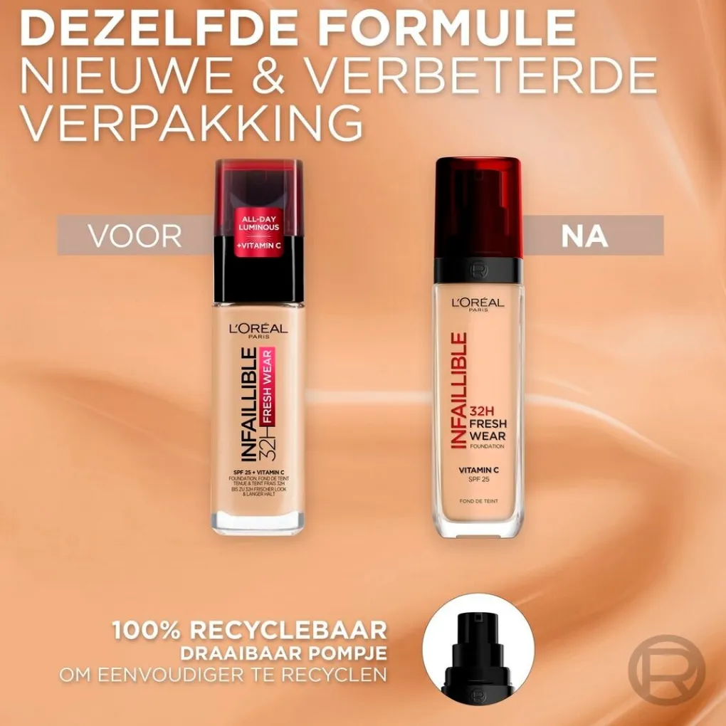 Clearance L'Oréal Paris Infaillible 300 Amber SPF25 32H Fresh Wear Foundation Foundation