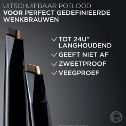 Outlet L'Oréal Paris Infaillible 24H Brow 3.0 Brunette Filling Triangular Pencil Wenkbrauw Make-Up