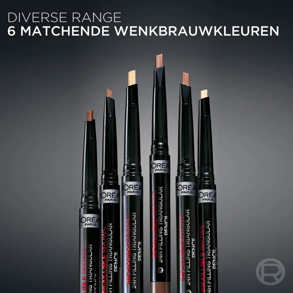 Outlet L'Oréal Paris Infaillible 24H Brow 6.0 Dark Blonde Filling Triangular Pencil Wenkbrauw Make-Up