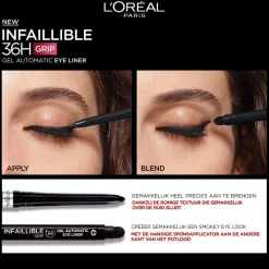 Sale L'Oréal Paris Infaillible 36H Grip Gel Automatic Taupe Grey Eyeliner Eyeliner