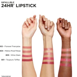 New L'Oréal Paris Infaillible 24H 801 Toujours Toffee Lipstick Lipmake-Up