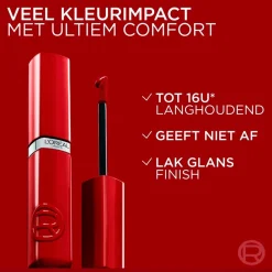 Best L'Oréal Paris Infaillible Laque Resistance 420 Le Rouge Paris Lippenstift Lipmake-Up