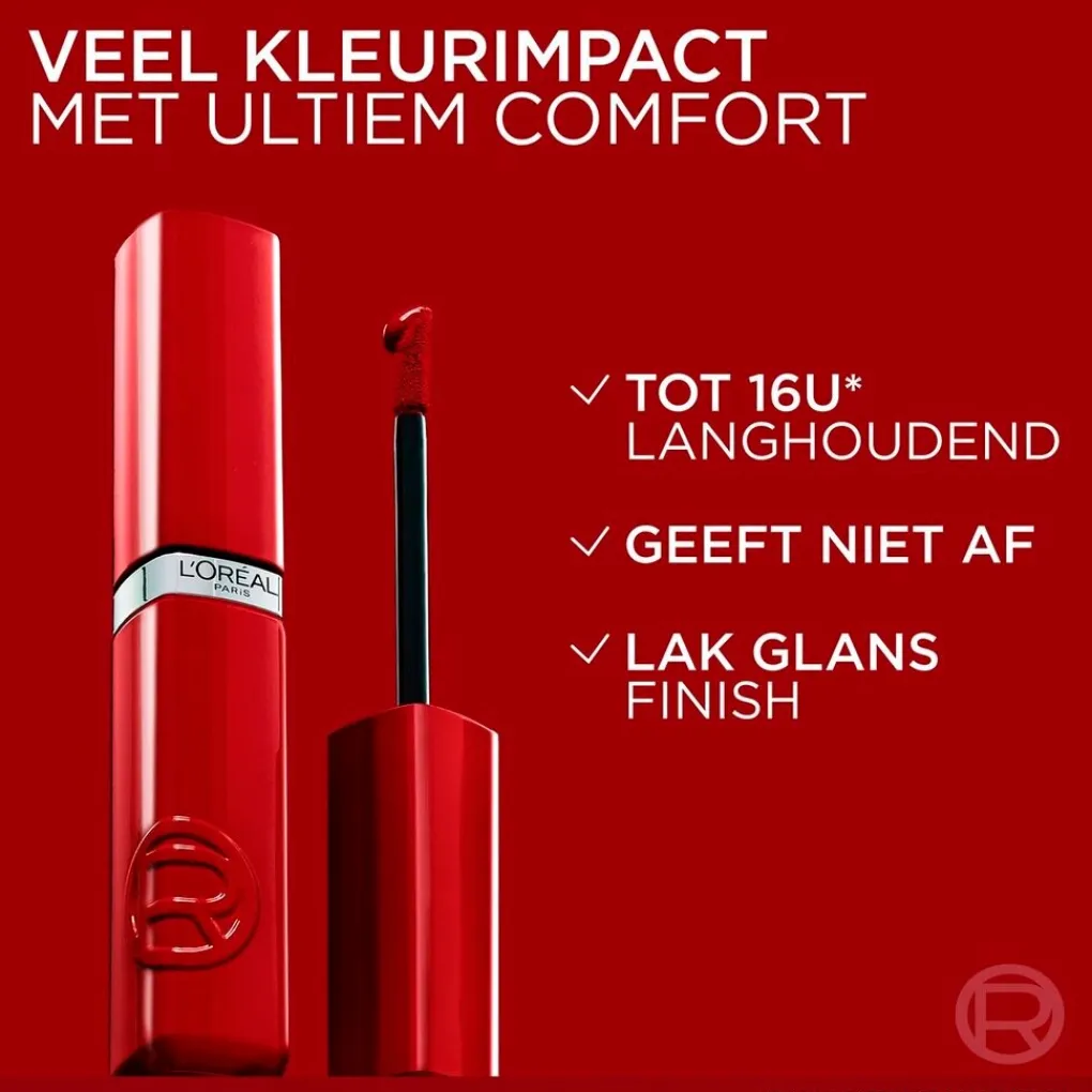 Hot L'Oréal Paris Infaillible Laque Resistance 415 Red Bisou Lippenstift Lipmake-Up