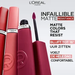 Hot L'Oréal Paris Infaillible Matte Resistance 120 Major Crush Lipstick Lipmake-Up