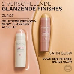 New L'Oréal Paris Lumi Le Glass 610 Pearl Eclat Highlighter Stick Highlighter