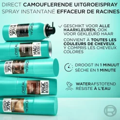 L'Oréal Paris Donkerbruin Camouflerende Uitgroeispray Haarverf