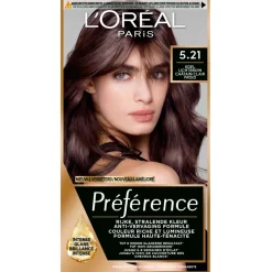 Sale L'Oréal Paris Préférence 5.21 Koel Lichtbruin Permanente Haarkleuring Haarverf